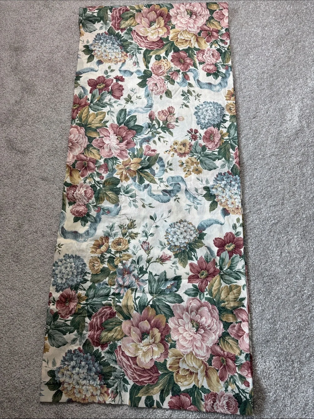 jcpenney Floral Valance 84x 18 Cottagecore Victorian Curtain Window Treatment